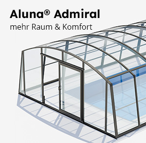 hohe Poolüberdachung Aluna® Admiral