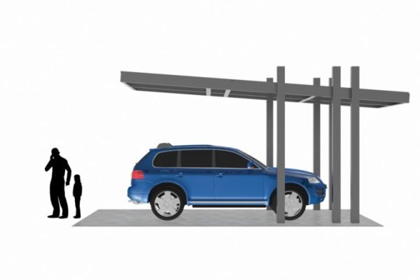 Aluna® Carport II für Photovoltaik